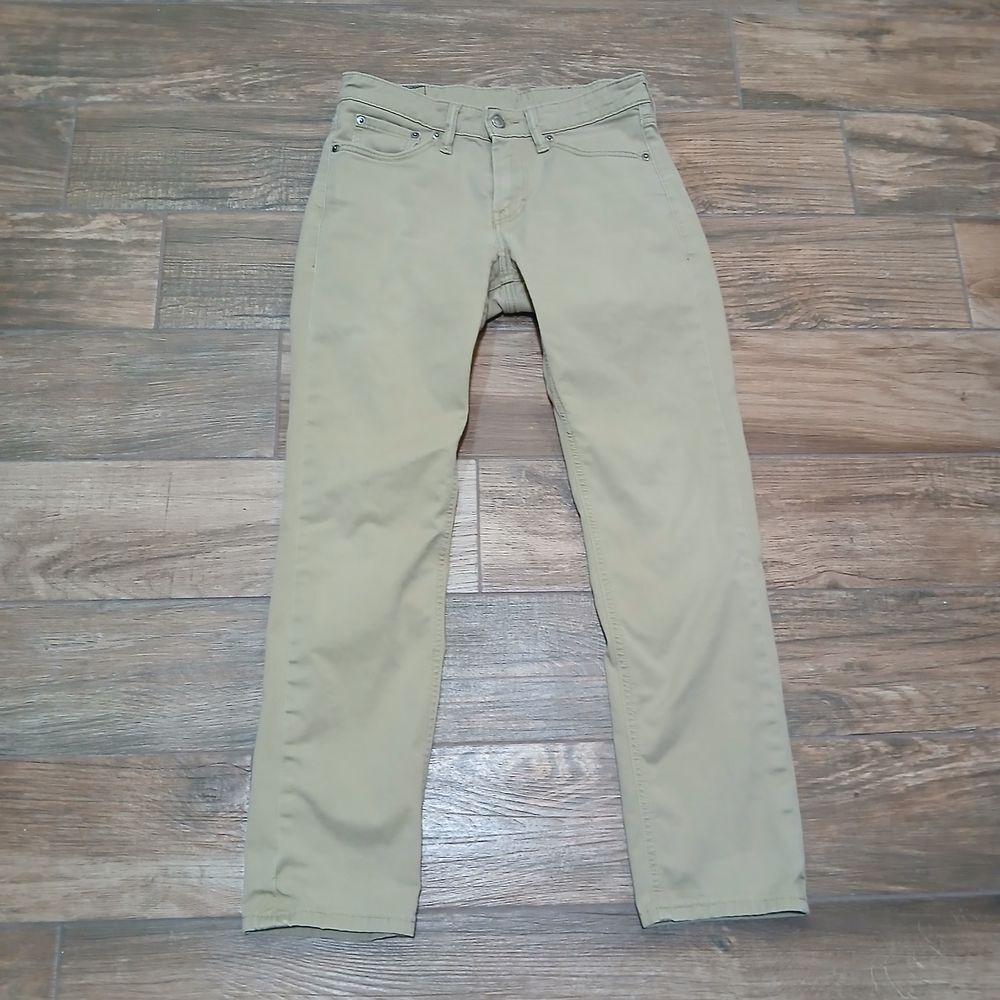 Levis Jeans Men's 28x27‎ Tan 511 Commuter Reflective Cycling Cotton Stretch